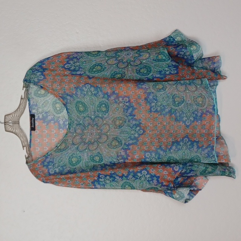 Sassybling Sheer Tunic Blouse